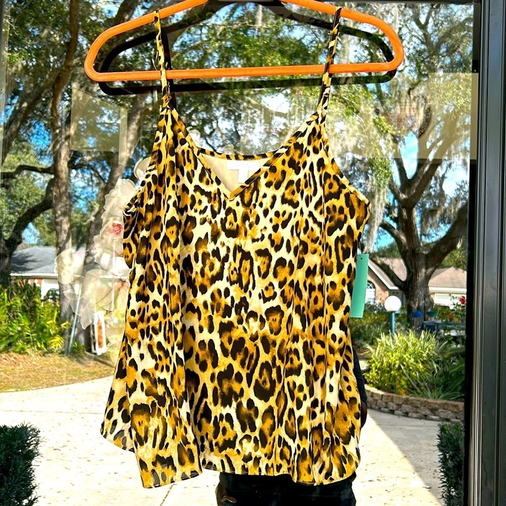 Leopard print soft top by Abound